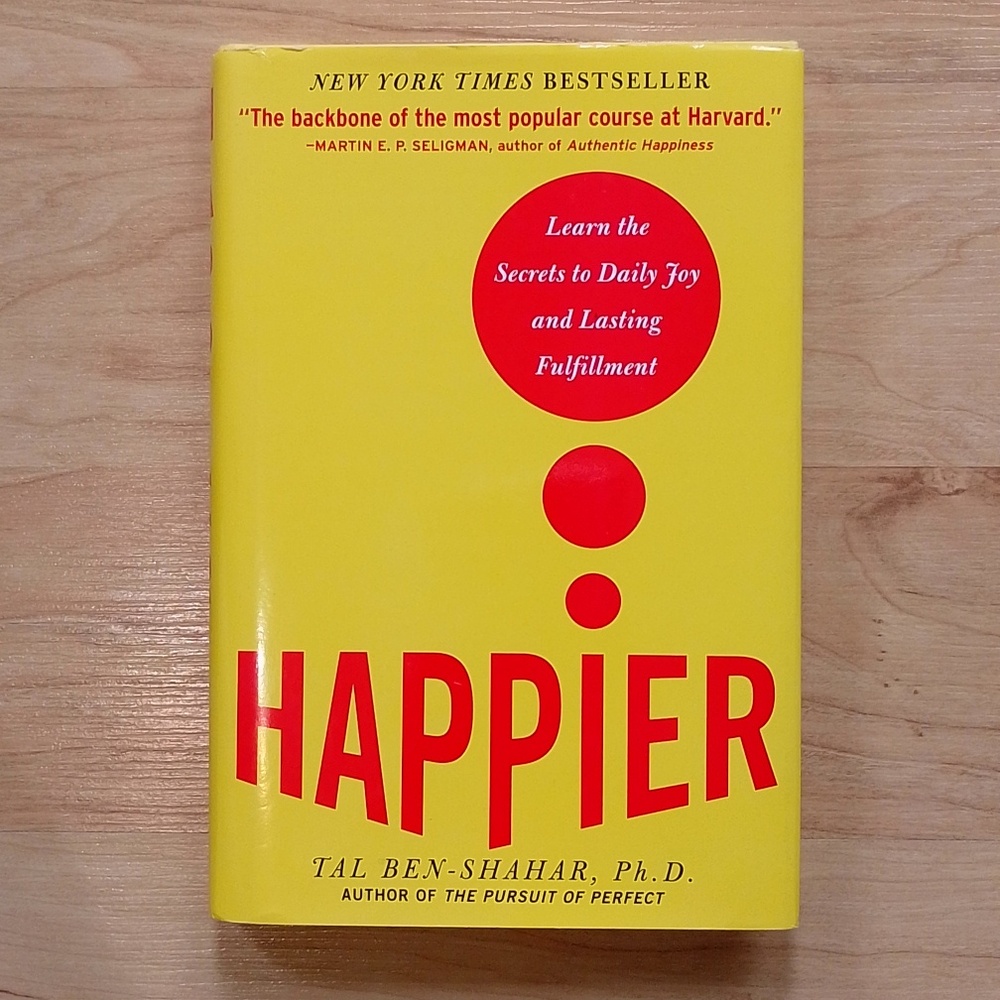 *3/$12* Happier Tal Ben-Shahar Self-Help Book Hardcover